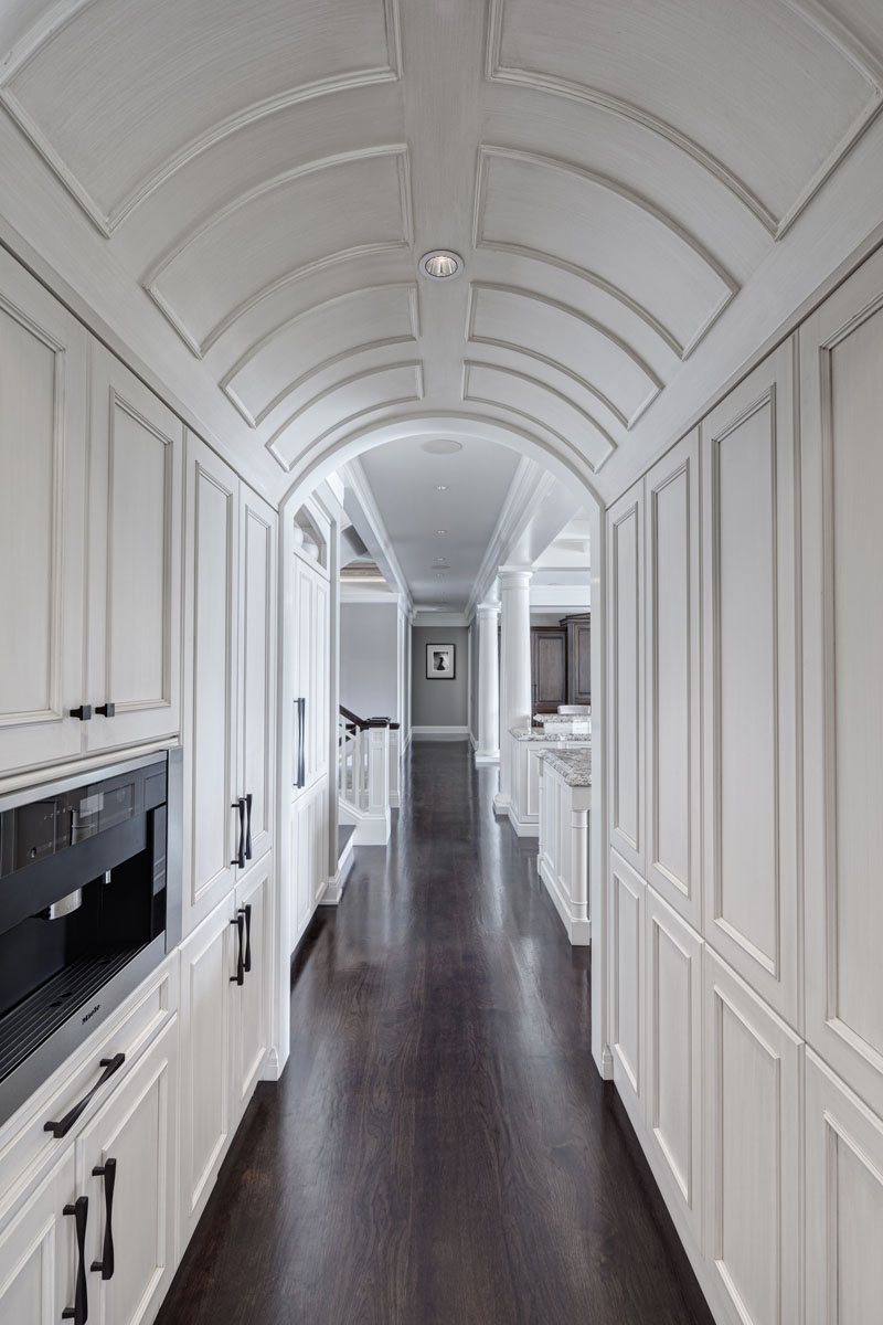 White Barrel Ceiling