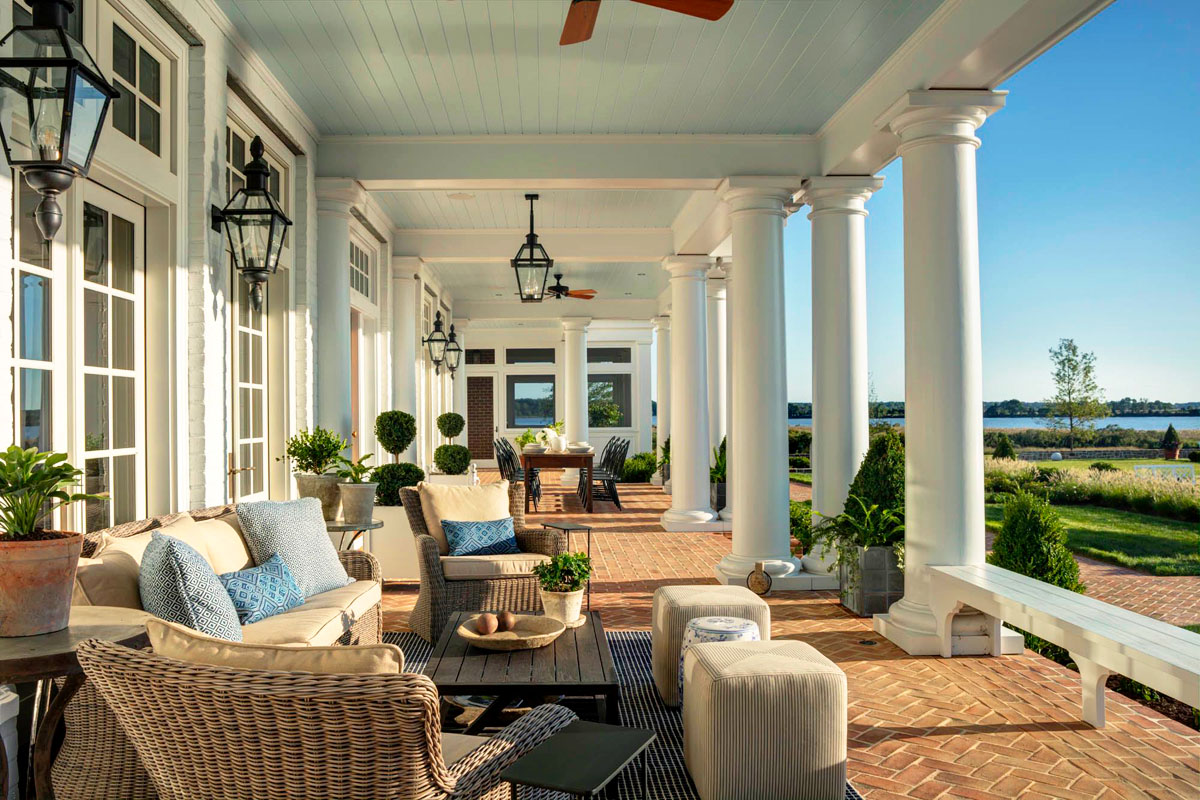 Classic Terrace with Columns