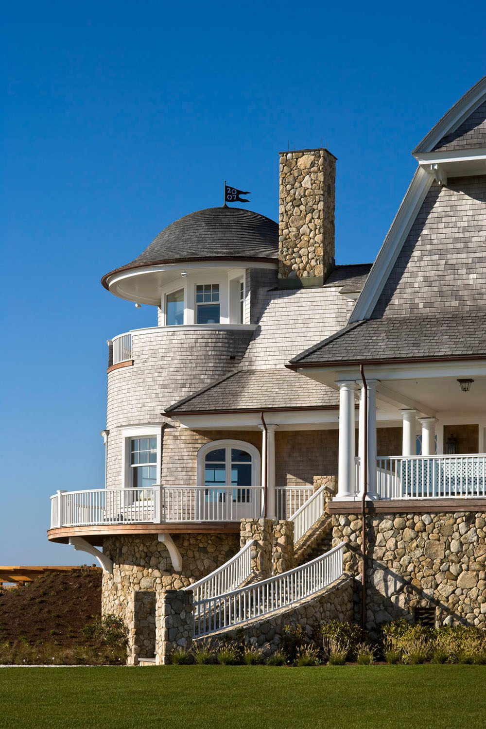 Lighthouse-Like Shingle Style Tower