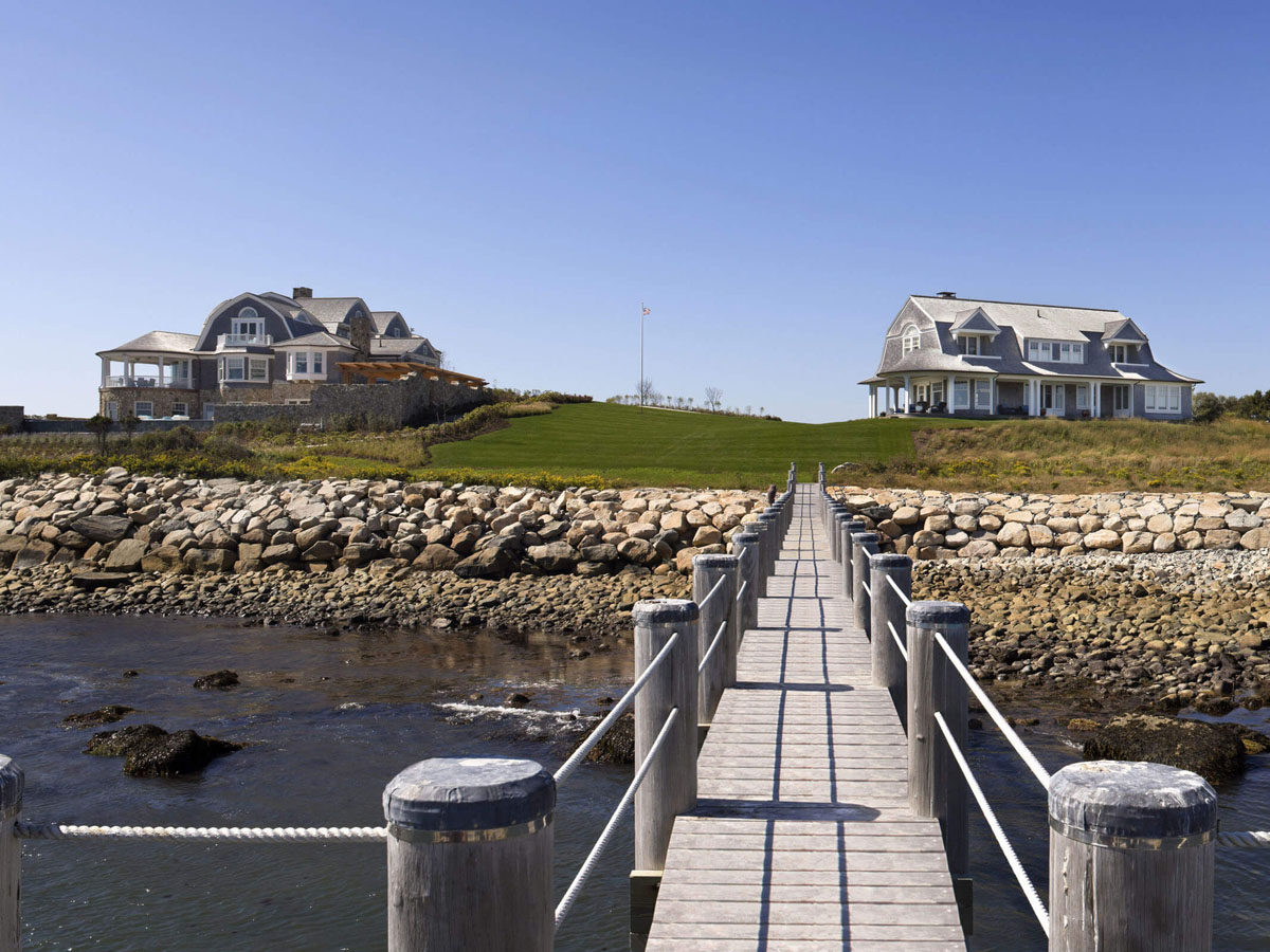 Waterfront New England Shingle Style Home