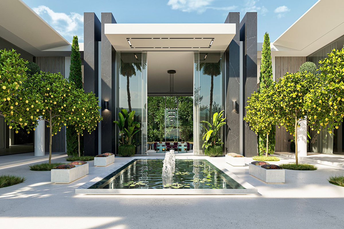 Luxury Modern Inner Courtyard