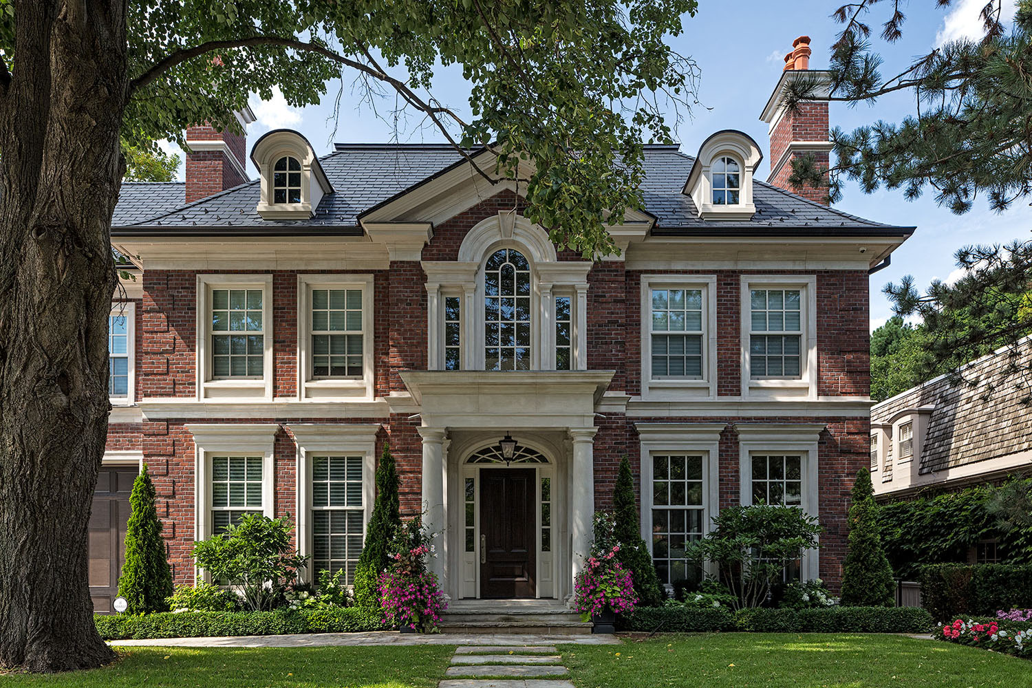 Luxury Red Brick Exterior House