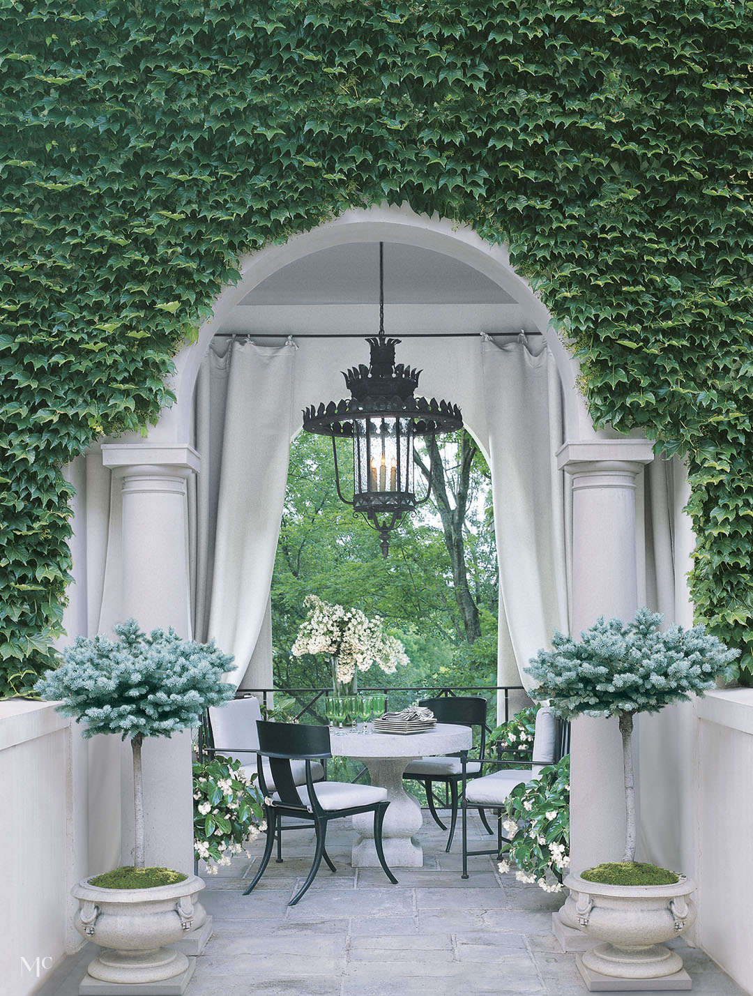 The Art of Outdoor Living : Elegant Garden Veranda
