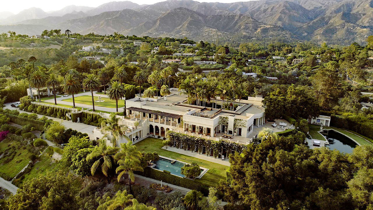 Luxury Mansion with Views of the Pacific Ocean and Santa Ynez Mountains