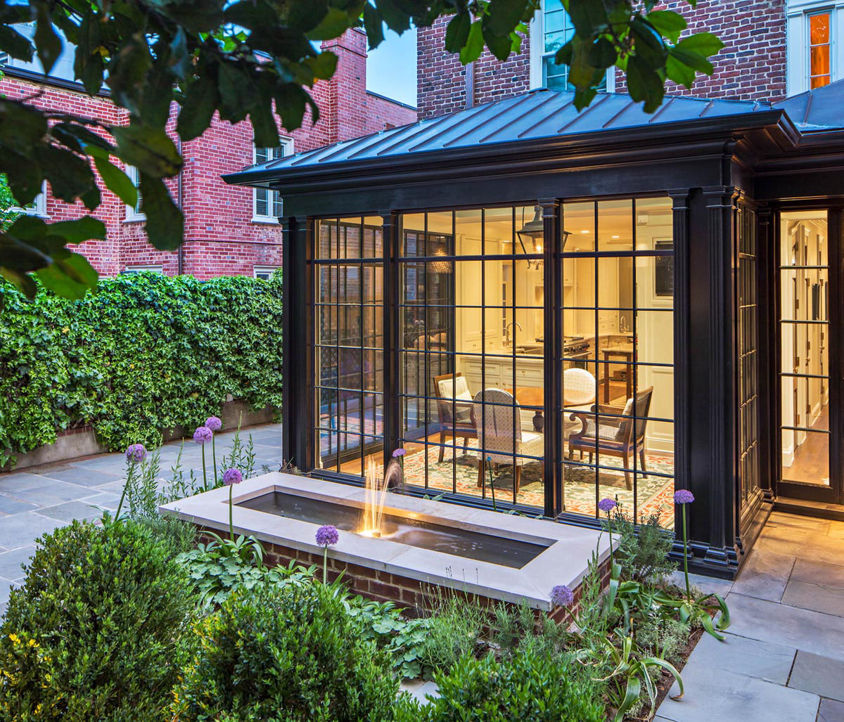 Black Metal and Glass Modern Conservatory