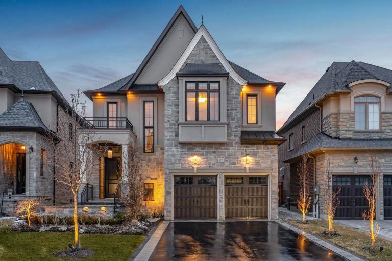 Beautiful Classic Style Suburban Home with Stone Façade iDesignArch