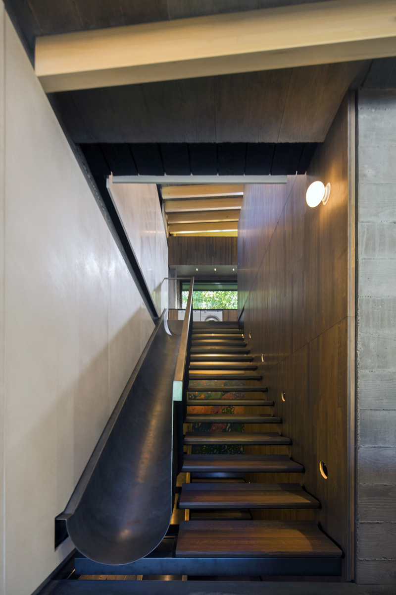 Modern Staircase with Slide