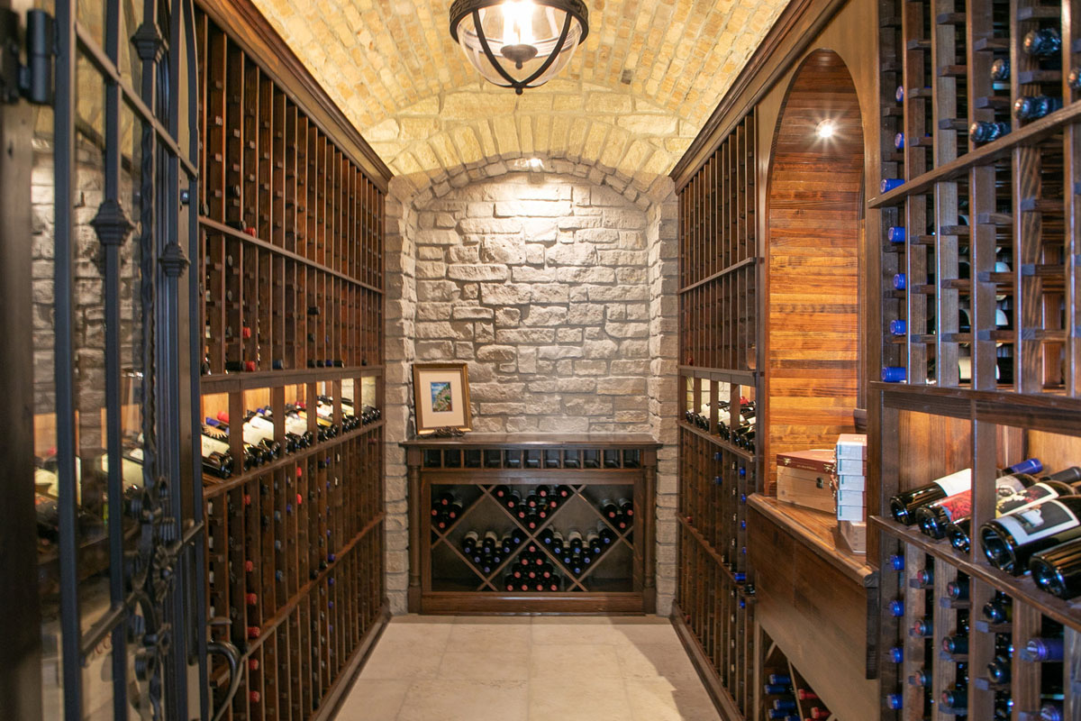 Stone Wall Wine Cellar
