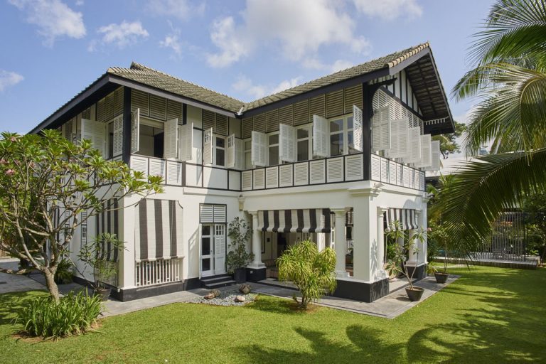 Tudor Inspired Colonial Architectural Style Luxury Home in Singapore