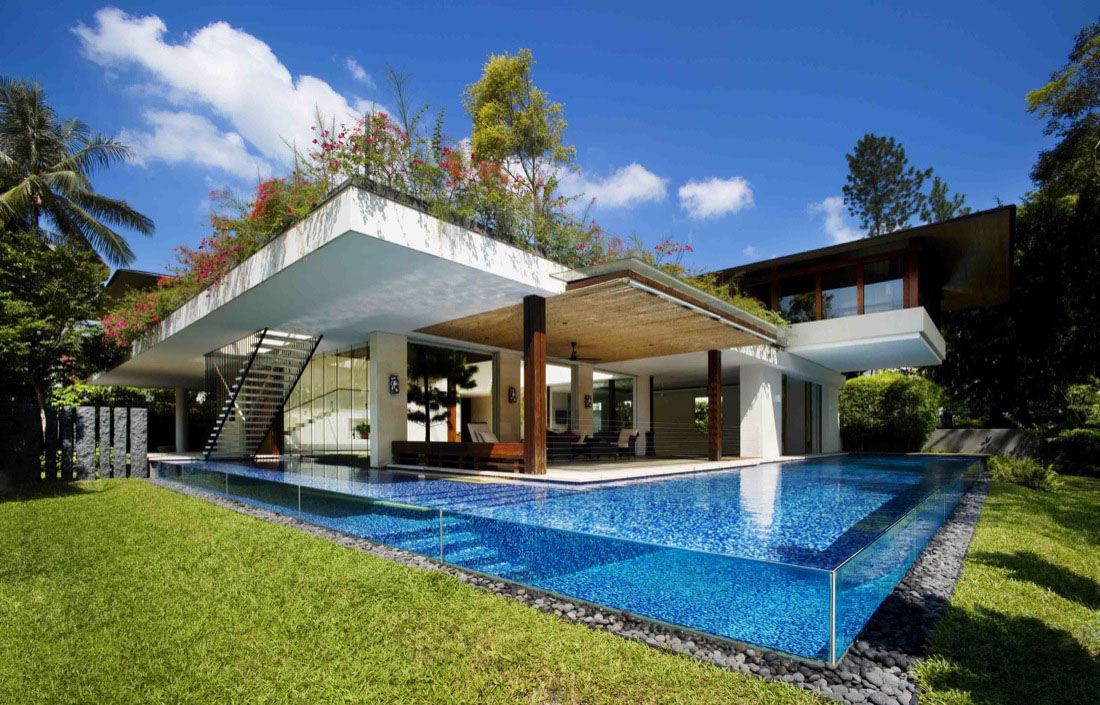 Contemporary Courtyard House In Singapore iDesignArch 