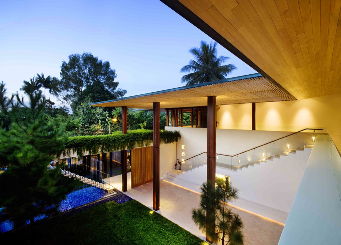 Contemporary Courtyard House  In Singapore iDesignArch 