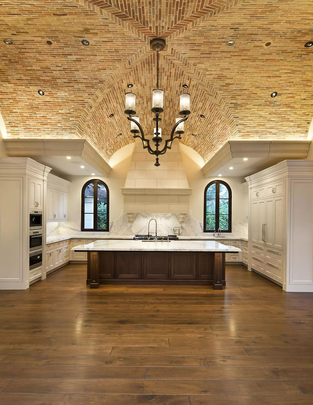 Kitchen with Arched Ceilings