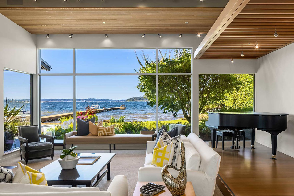 Living Room with Lake View