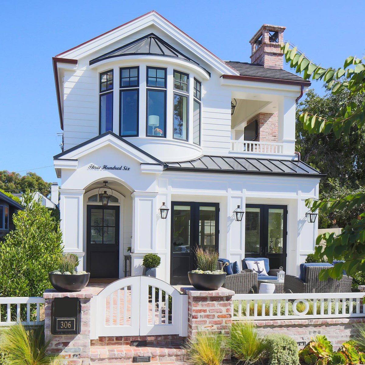 Charming House with White Fencing