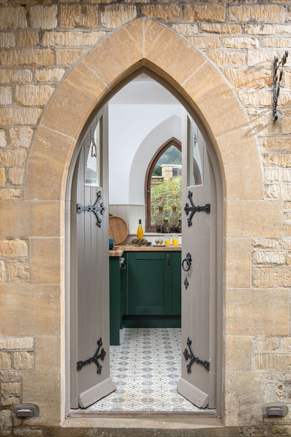 Gothic Style Pointed Arch Door