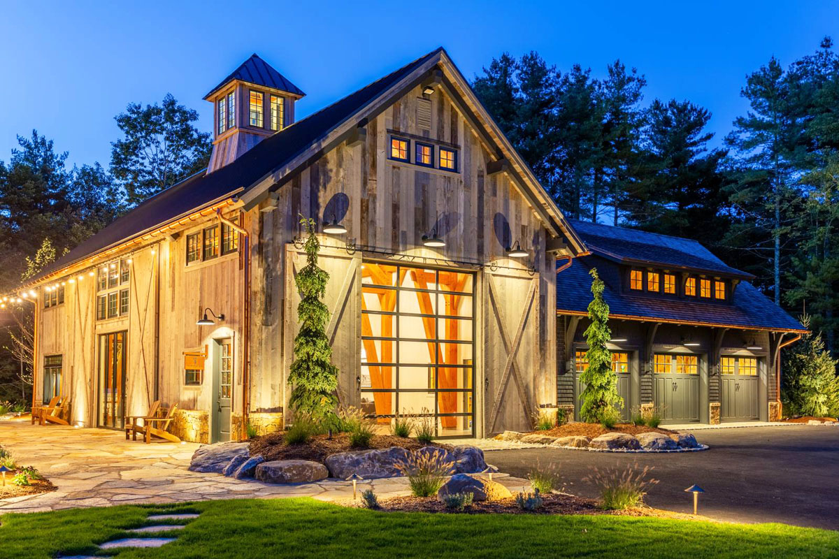 Timber Frame Party Barn with Cupola