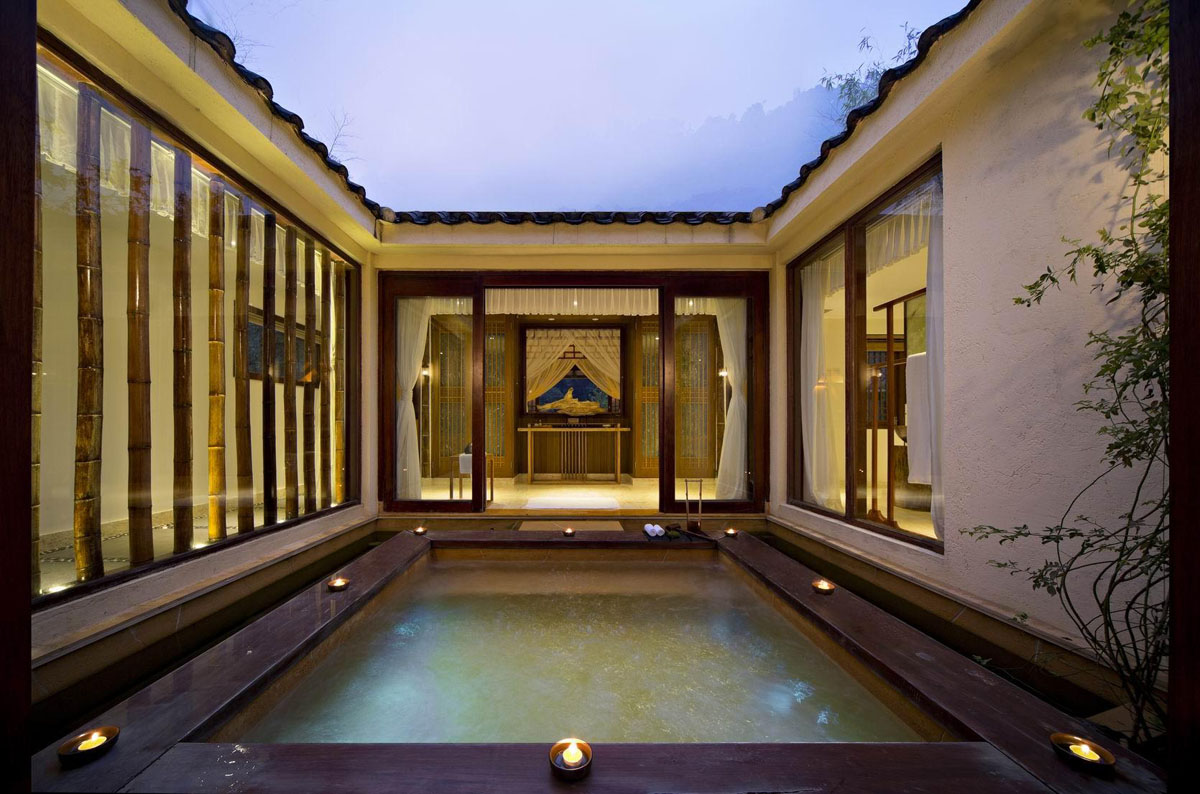 Luxury Villa Courtyard