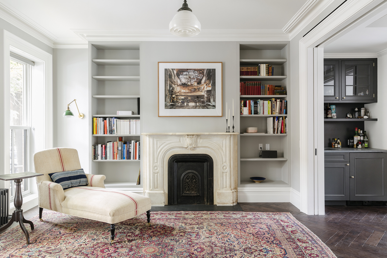 Brooklyn Townhouse Renovated Living Room