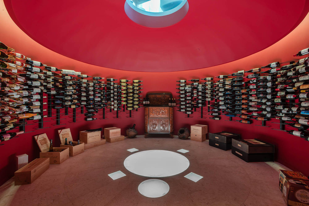 Contemporary Circular Wine Cellar