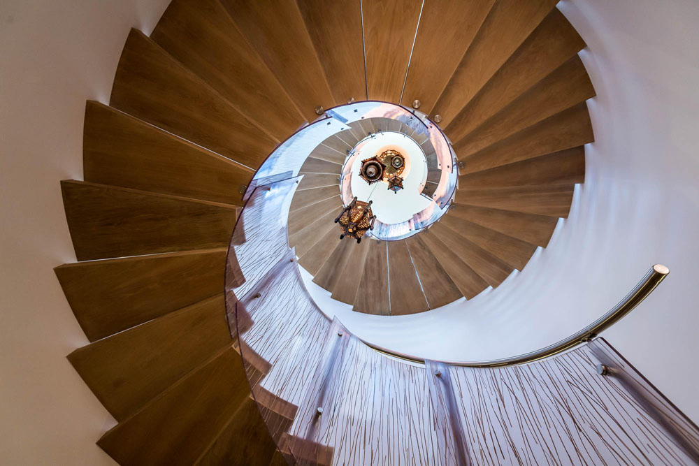 Contemporary Custom Spiral Staircase