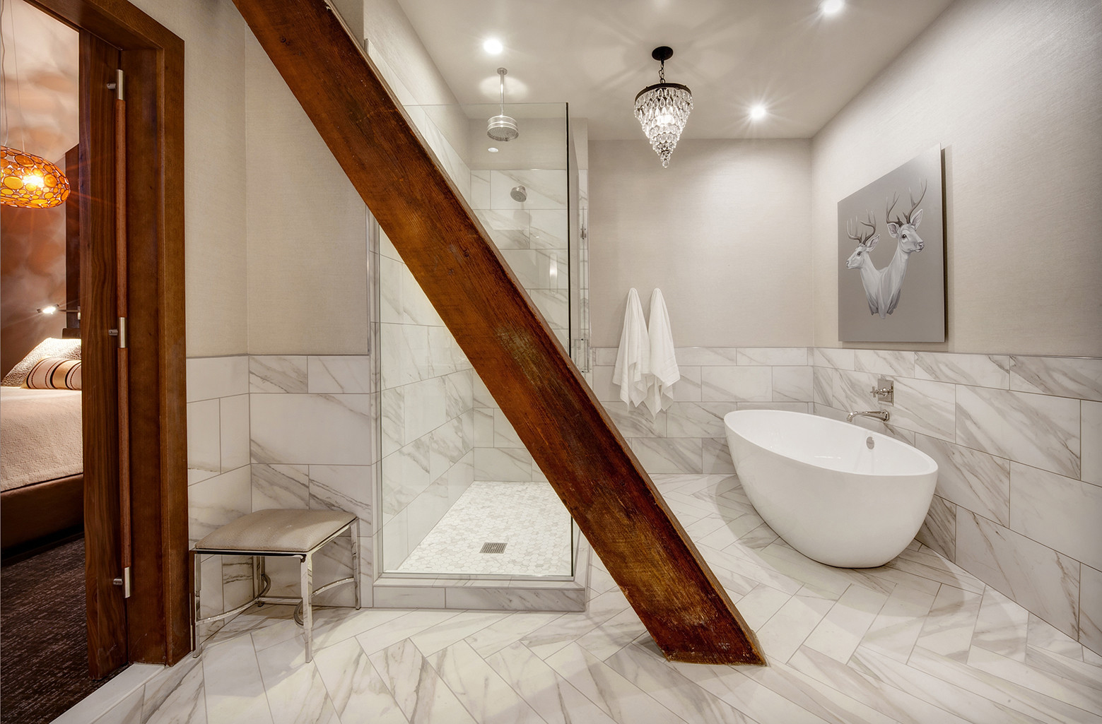 Contemporary Suite Bathroom Crawford Hotel
