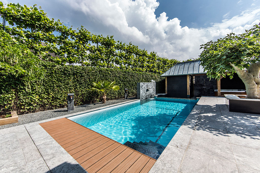 Dream Backyard Garden With Amazing Glass Swimming Pool Dream Backyard Garden With Amazing Glass Swimming Pool