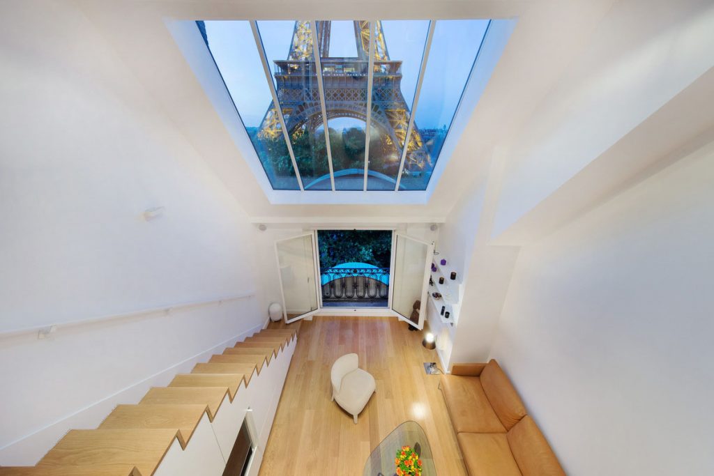 Quintessential Modern Paris Apartment with View of the Eiffel Tower