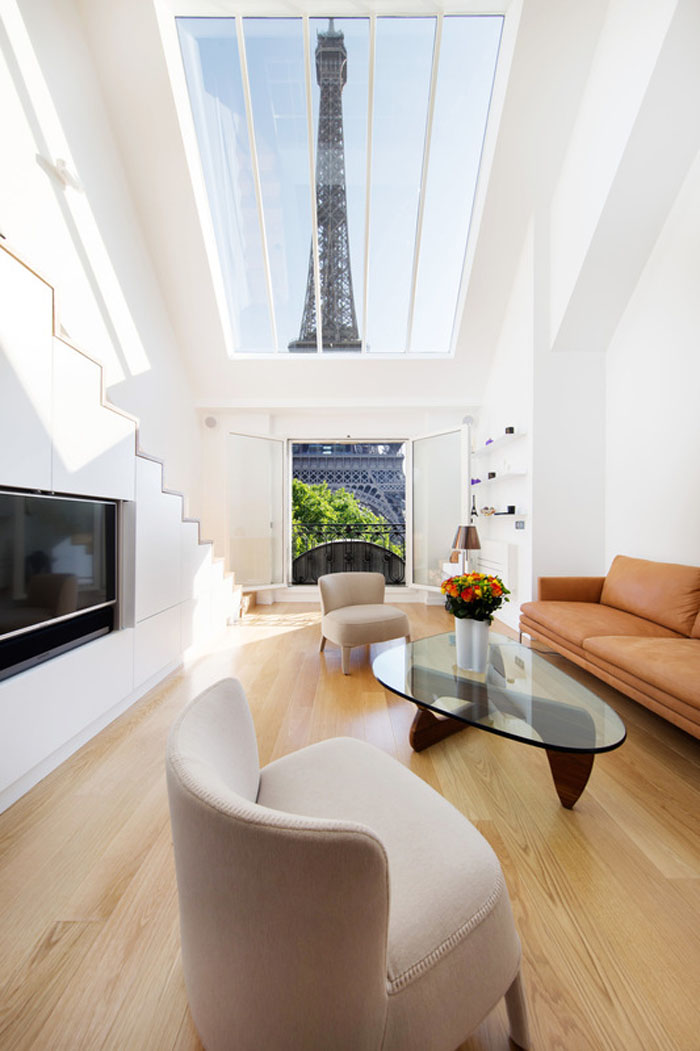 Luxury Modern Loft Apartment with Eiffel Tower View