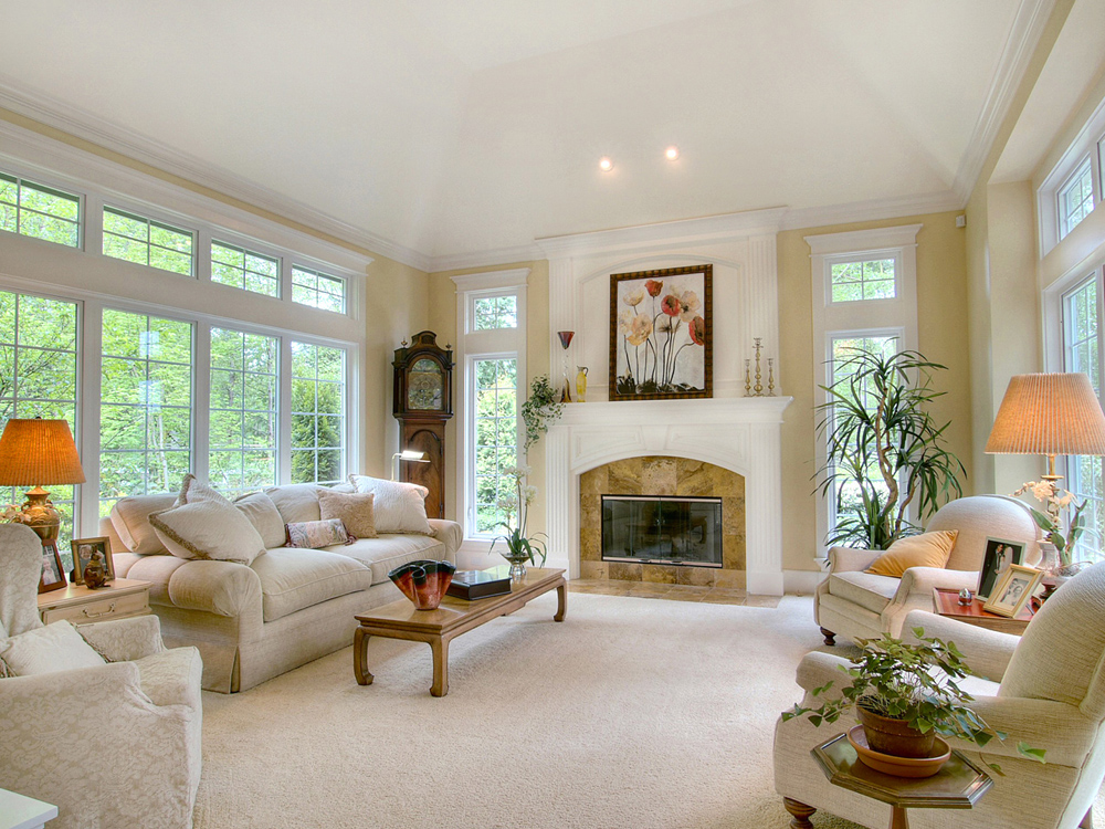 Elegant Contemporary Traditional Living, Traditional Living Room Decor