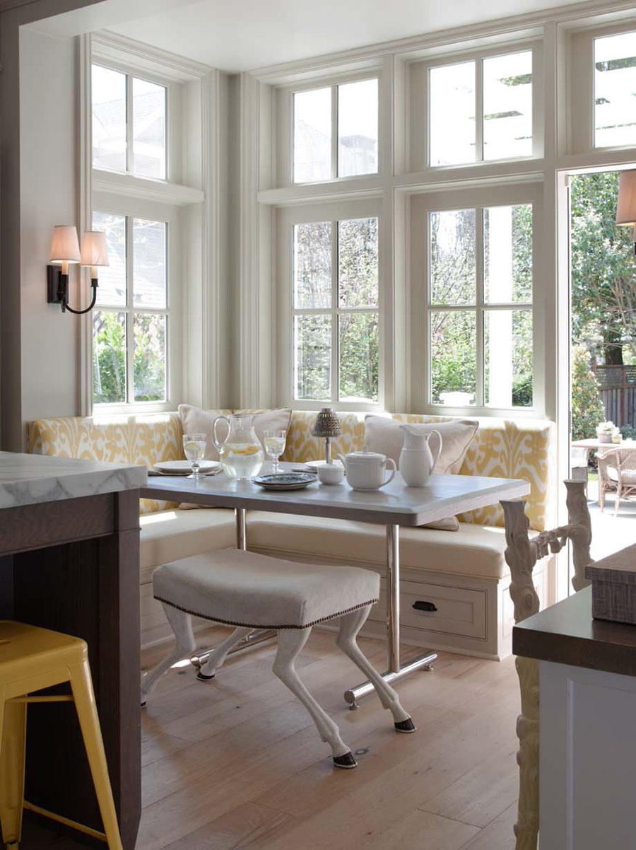 Kitchen Breakfast Nook with Bench Seating