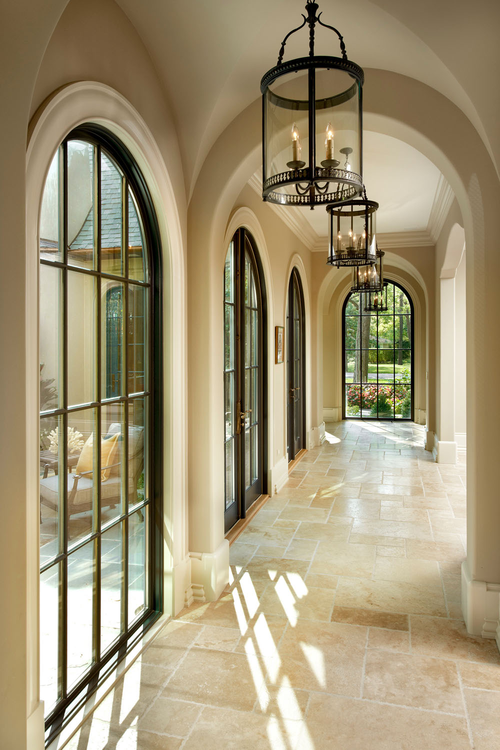 Hallway with Gothic Groin-Vaulted Ceilings