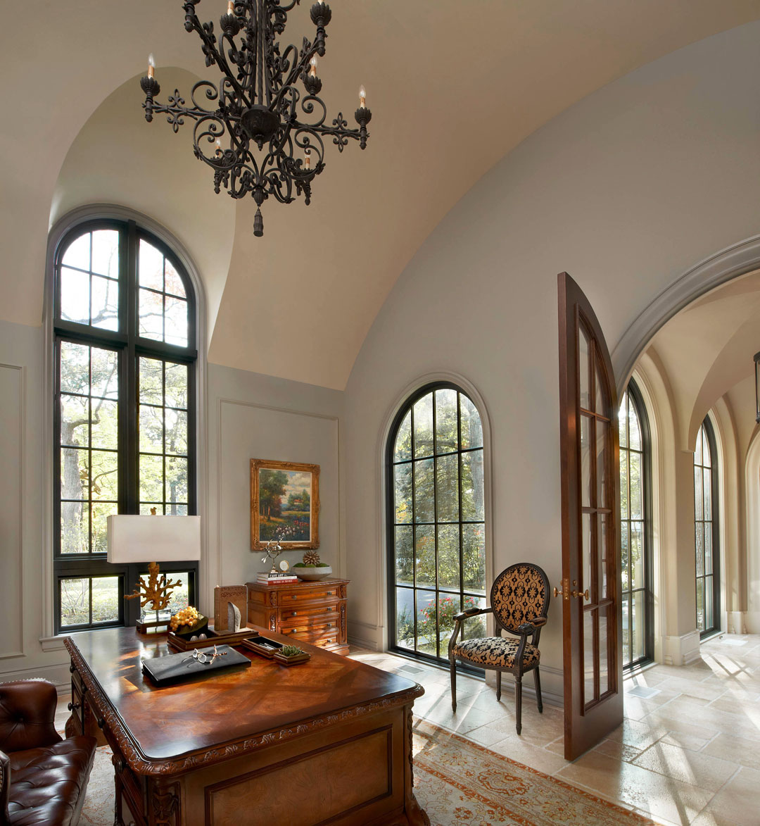 Floor-to-Ceiling Double Arched Windows