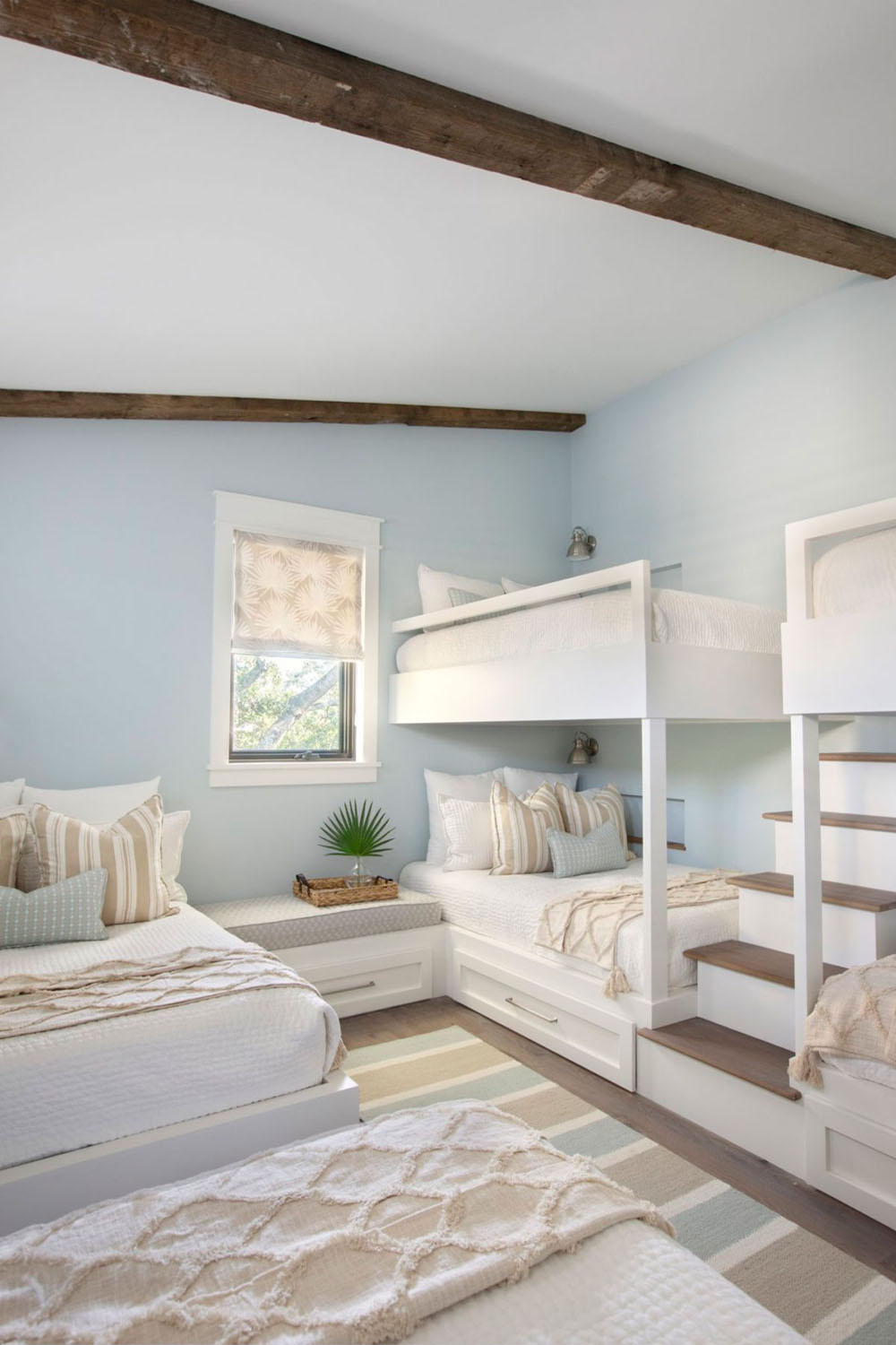 Bunk Bedroom with Built-In Storage