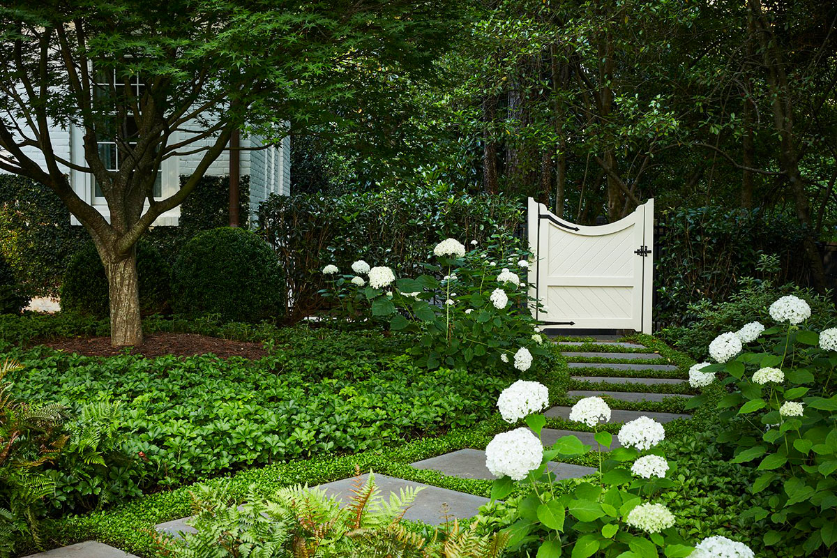 White Garden Gate