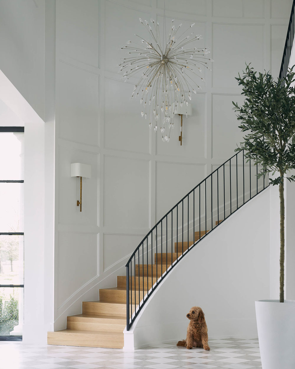 Elegant Contemporary Curved Staircase