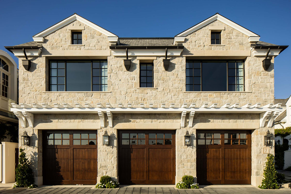 Timeless Transitional Stone House