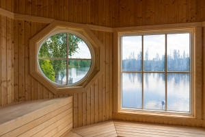 Sauna Room with River View
