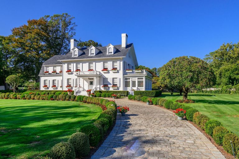 Timeless Fairytale Dutch Colonial Style Mansion in East Hampton Village