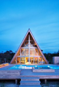 Newly redesigned A-Frame House with Swimming Pool