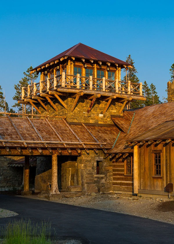 Mountain Log Cabin Watch Tower