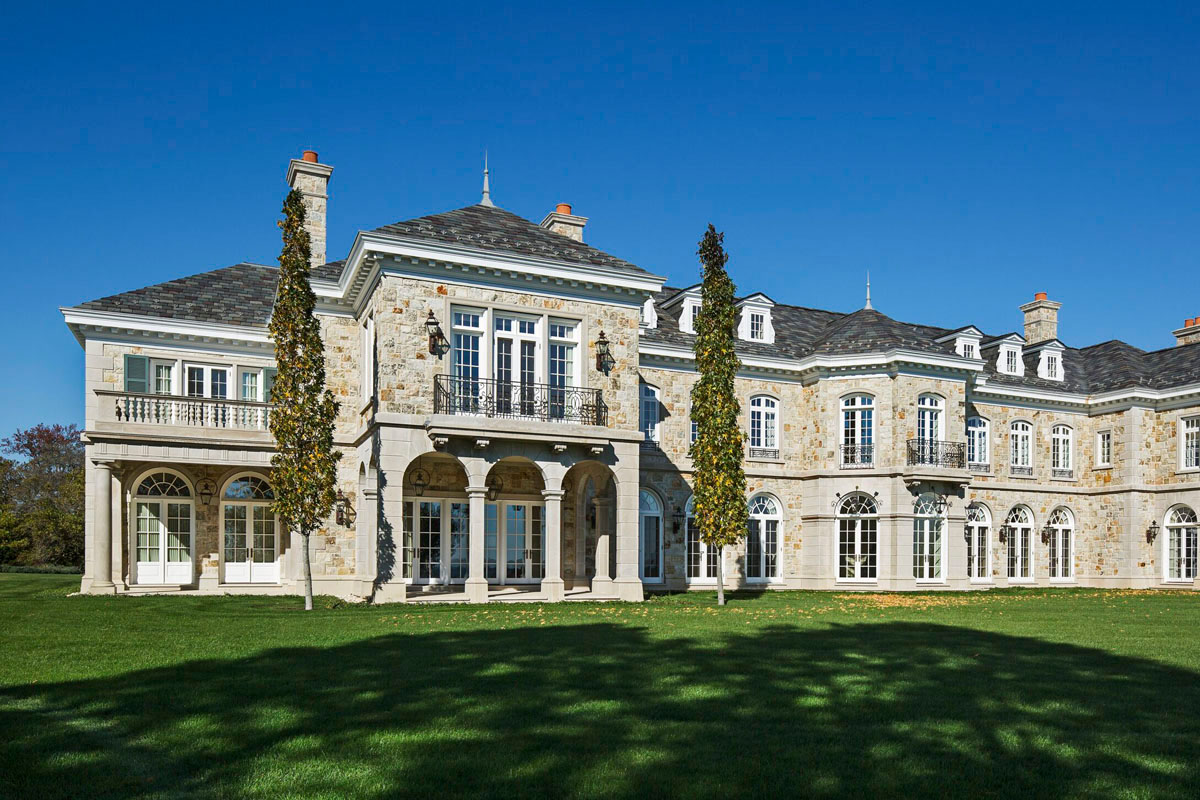French Country Style Stone Mansion