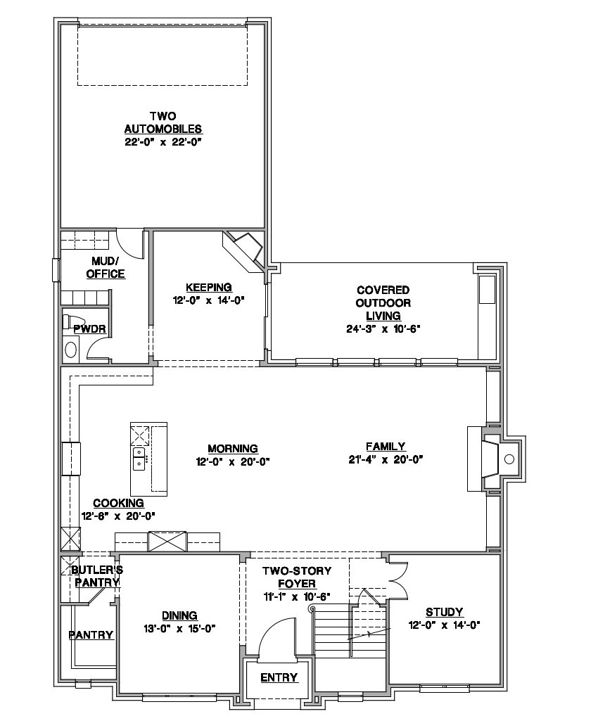 Luxury Suburban Home Floorplan