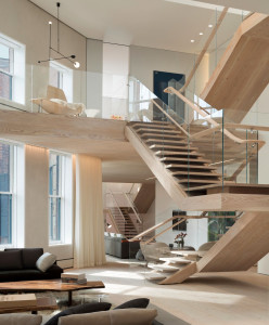 Modern Penthouse with Grand Staircases