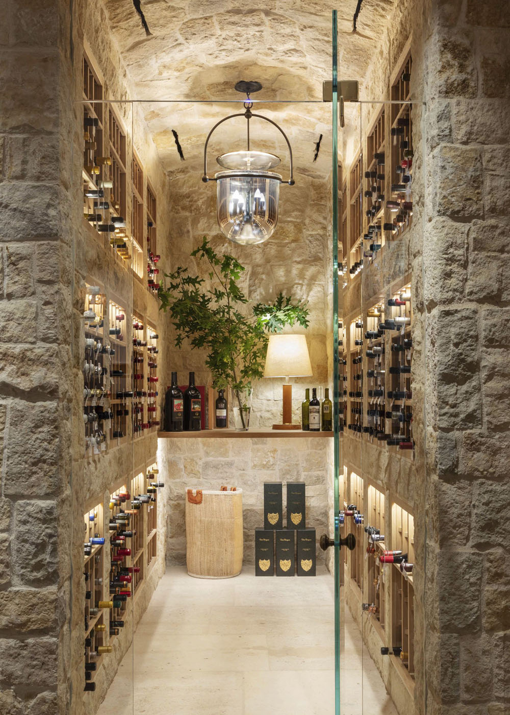 Rustic Limestone Wine Cellar