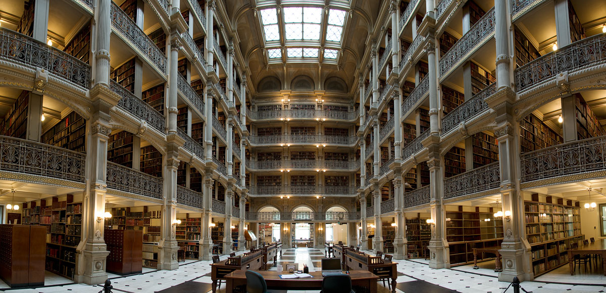 The George Peabody Library Baltimore Maryland