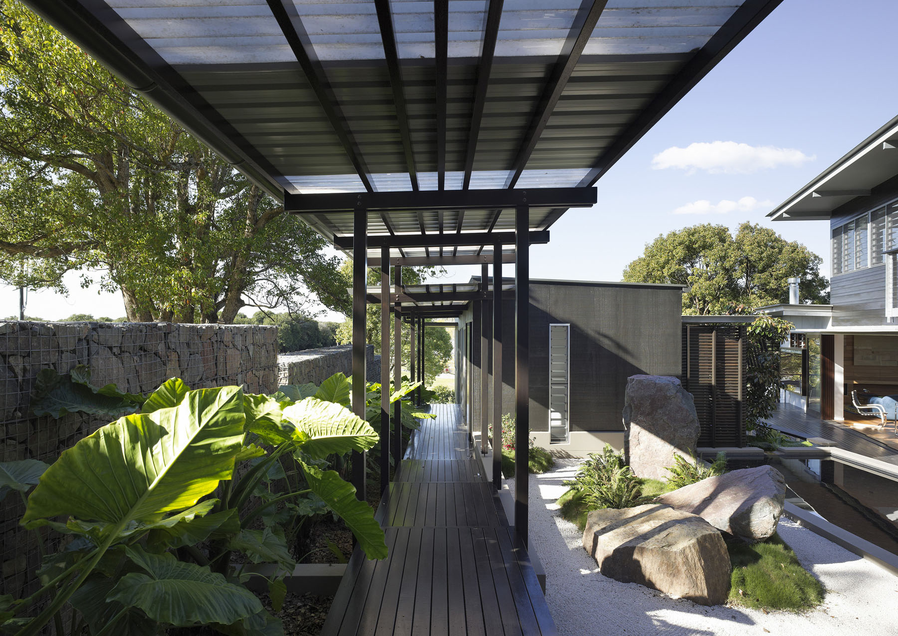 Modern Home Interior Courtyard