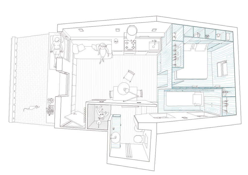 Attic Apartment Floor Plan