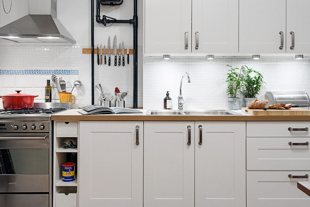 Modern Apartment White Kitchen