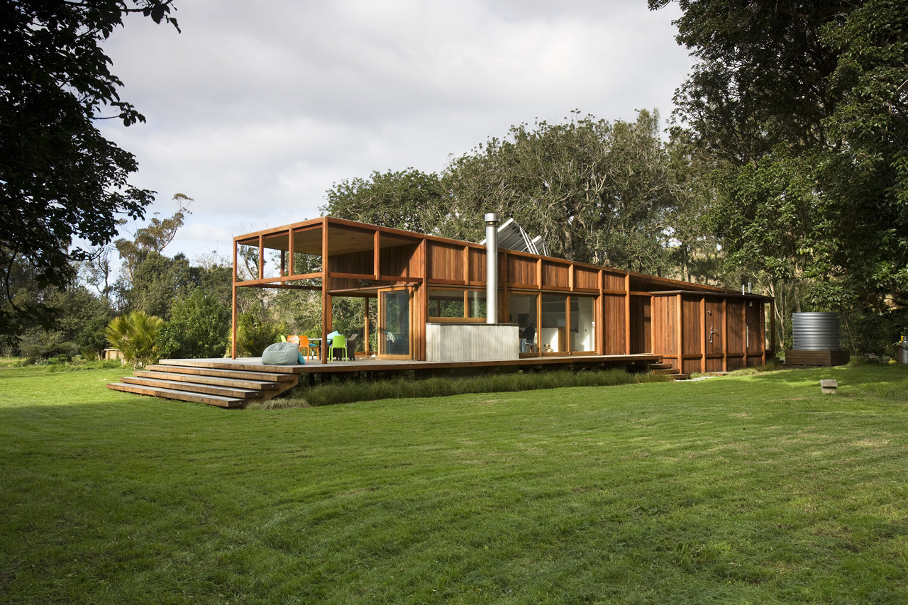 Great Barrier  Island Sustainable House  Surrounded By 