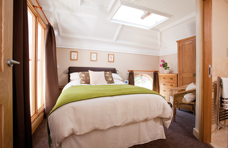 Cozy Modern Bedroom with Skylight